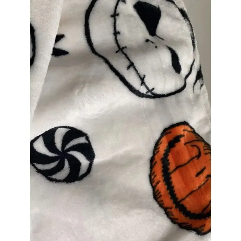 Nightmare Before Christmas Plush Throw Blanket 50X70” Jack Skellington Pumpkin‎